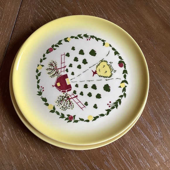 Brock of California Pottery Dinner Plates - Set of Two - Picture 3 of 7